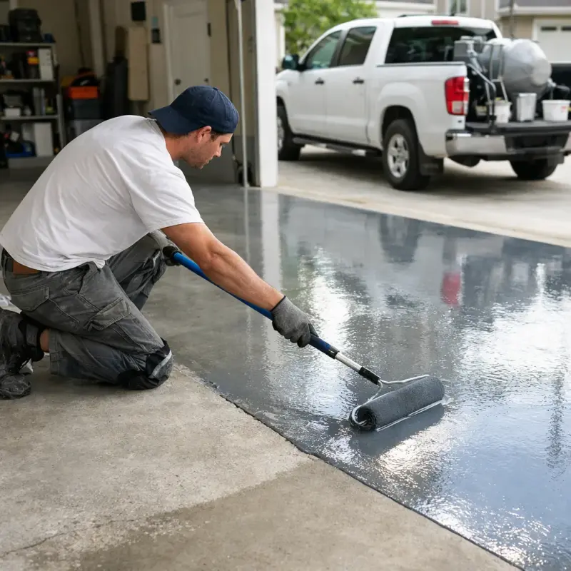 Garage Floor/Epoxy Coating San Francisco